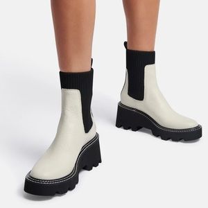 Dolce Vita Hoven White Leather Boots